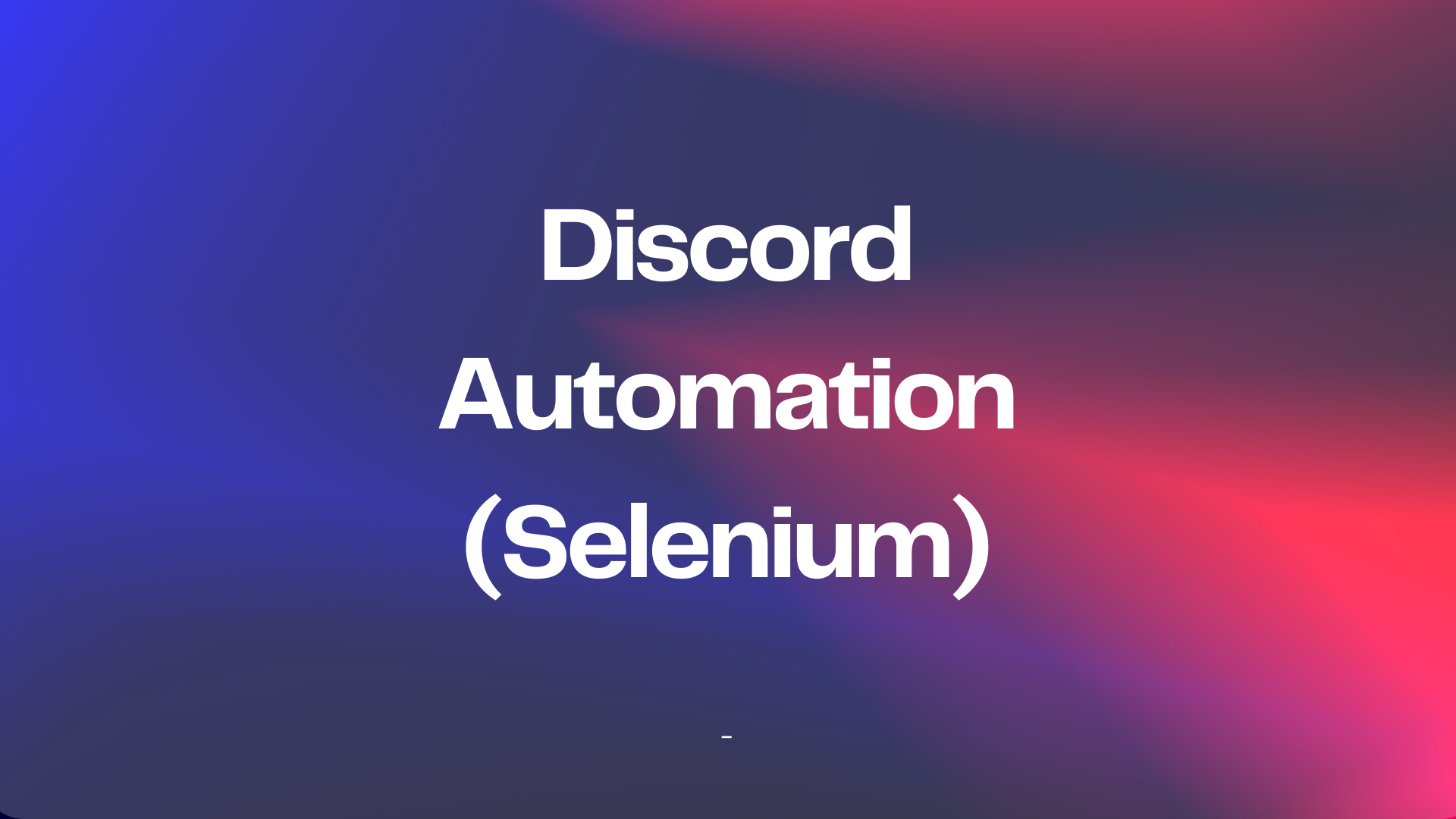 Discord-Automation